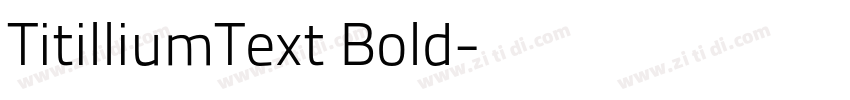 TitilliumText Bold字体转换